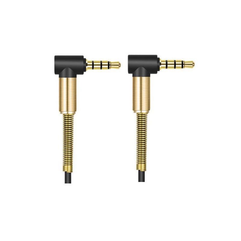 24cm Dual 90 Degree 3.5mm to 3.5mm Male TRRS Cable KEEBD