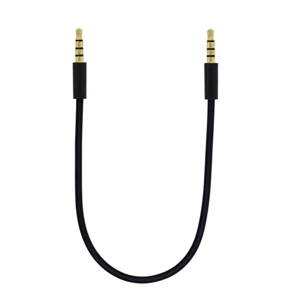 20cm Dual Straight 3.5mm to 3.5mm Male TRRS Cable KEEBD