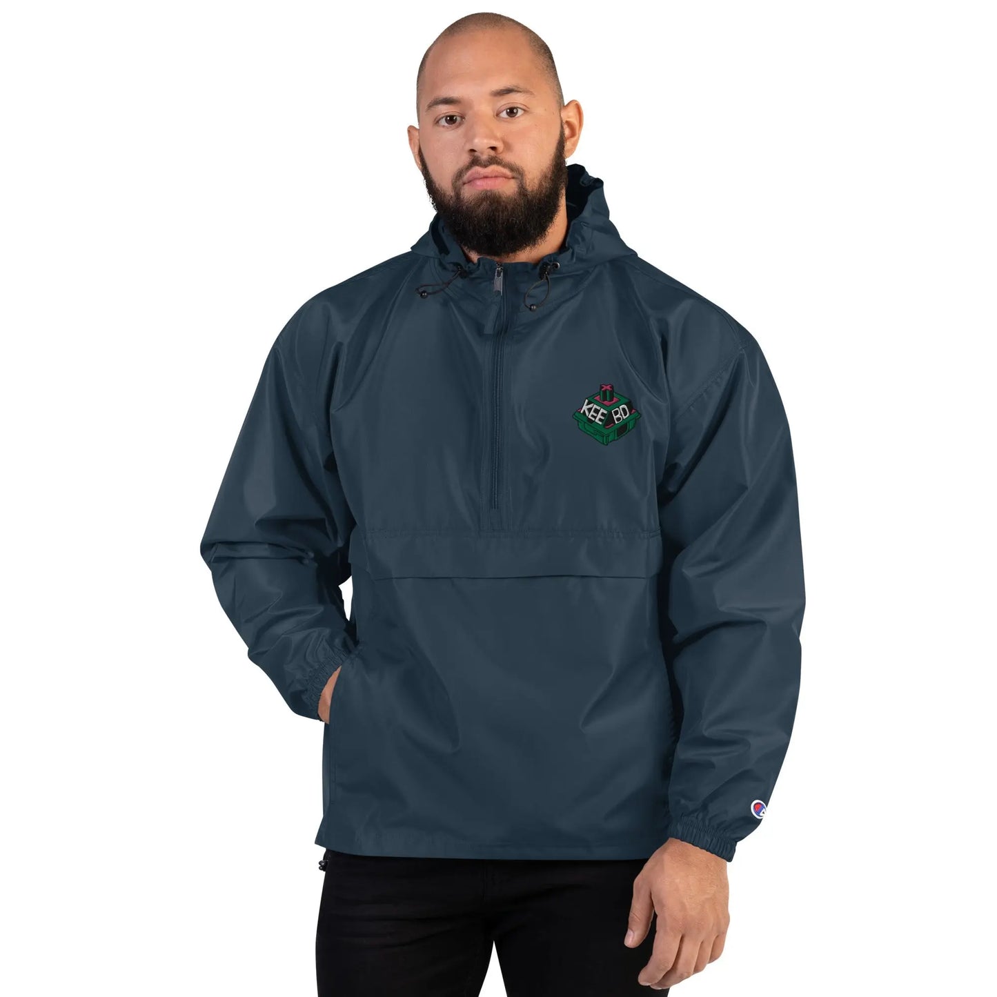 Embroidered Champion Packable Jacket KEEBD