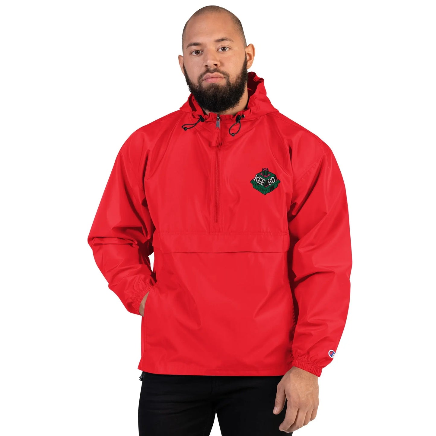 Embroidered Champion Packable Jacket KEEBD
