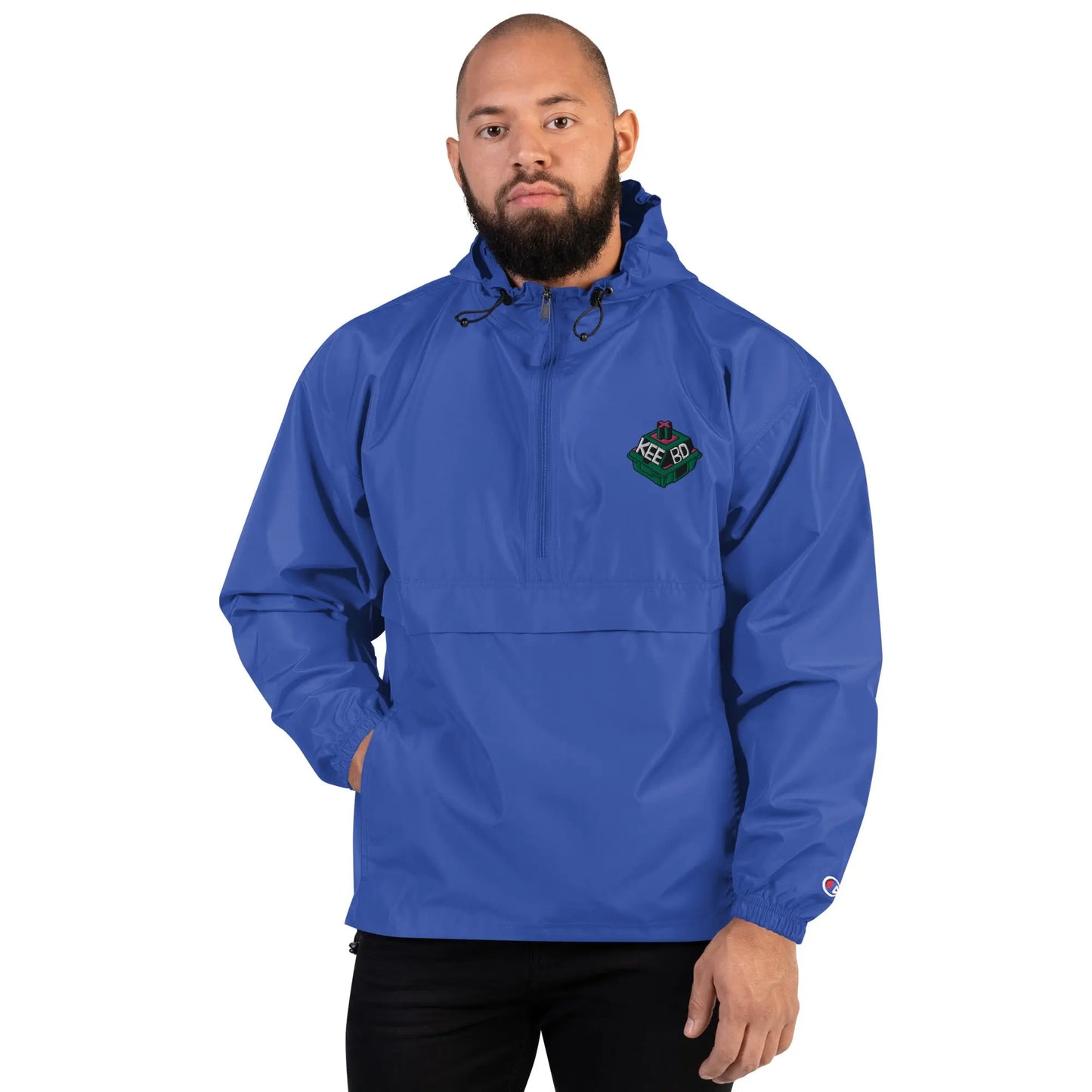 Embroidered Champion Packable Jacket KEEBD