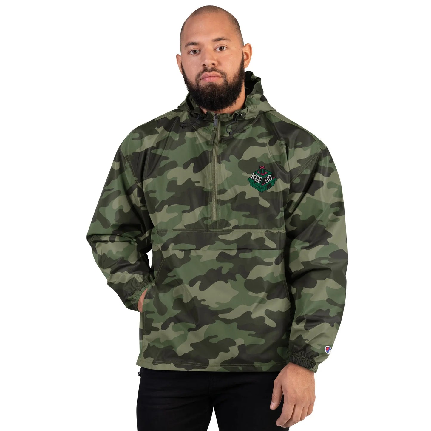 Embroidered Champion Packable Jacket KEEBD