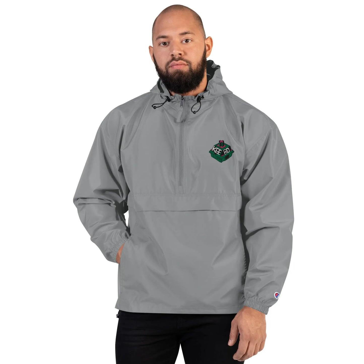 Embroidered Champion Packable Jacket KEEBD