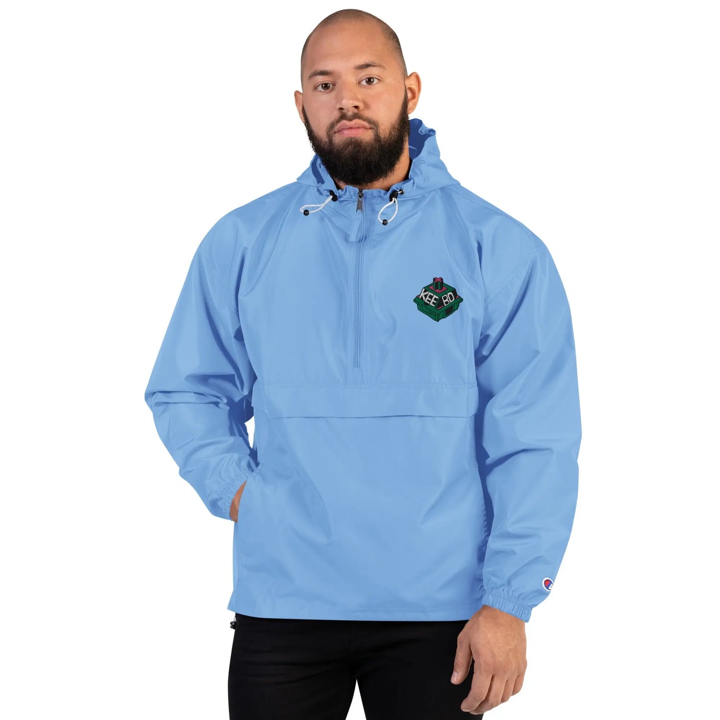 Embroidered Champion Packable Jacket KEEBD