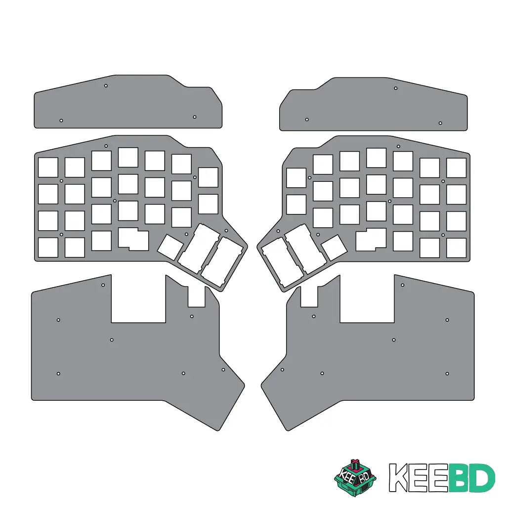 ErgoDash Mini Acrylic Case Kit KEEBD