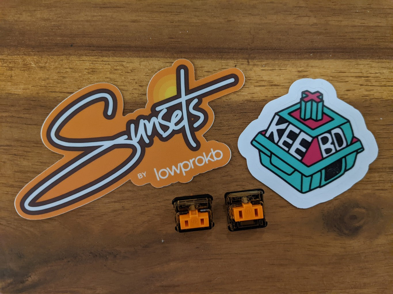 Sunset Tactile Choc Switches Kailh