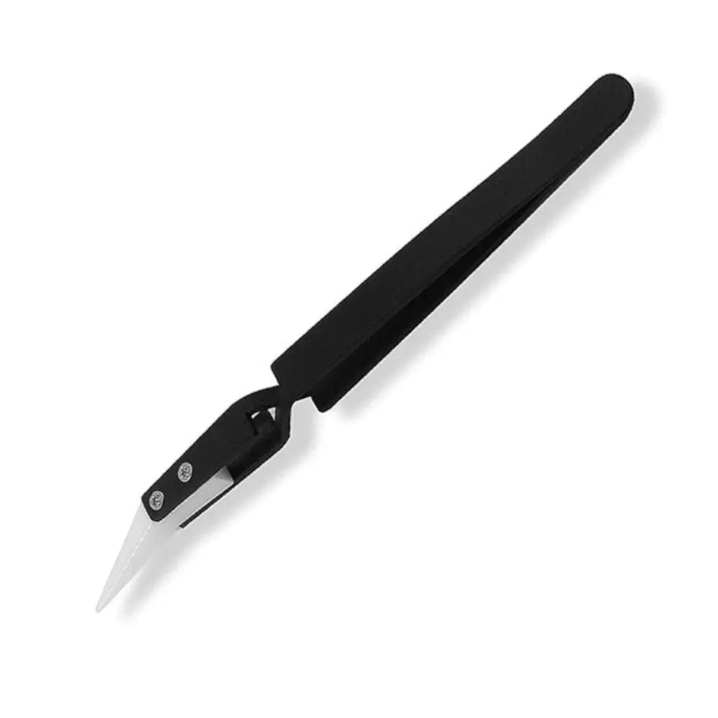 Tweezers Stainless Steel Reverse Ceramic Tip KEEBD