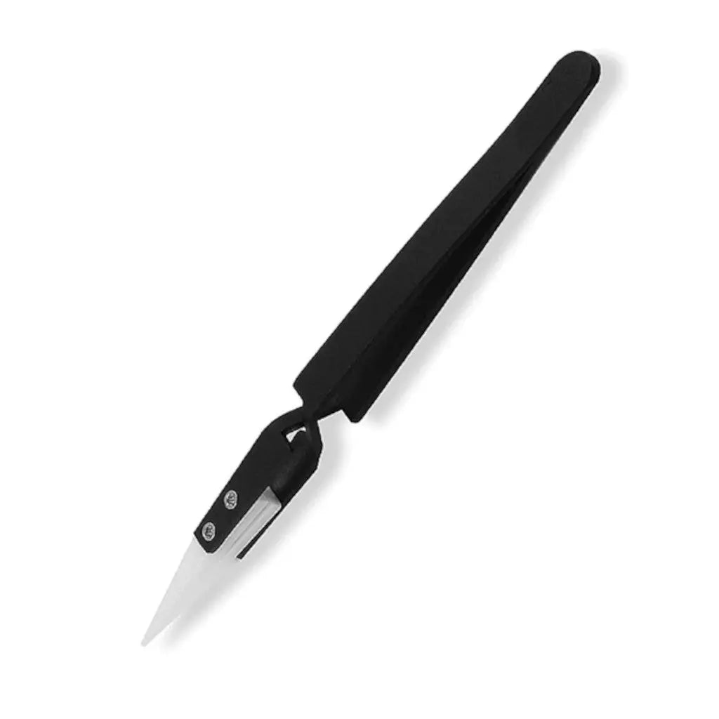 Tweezers Stainless Steel Reverse Ceramic Tip KEEBD