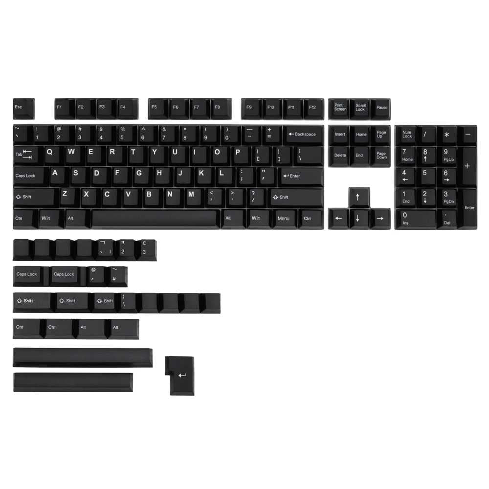WoB White on Black ABS Doubleshot MX