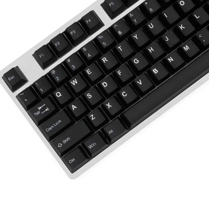 WoB White on Black ABS Doubleshot MX