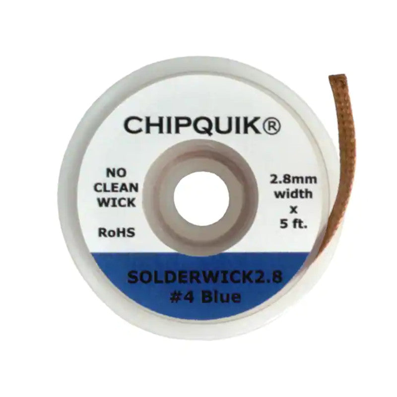 CHIPQUICK Solder Wick No-Clean Desolder Braid 2.8mm-5ft