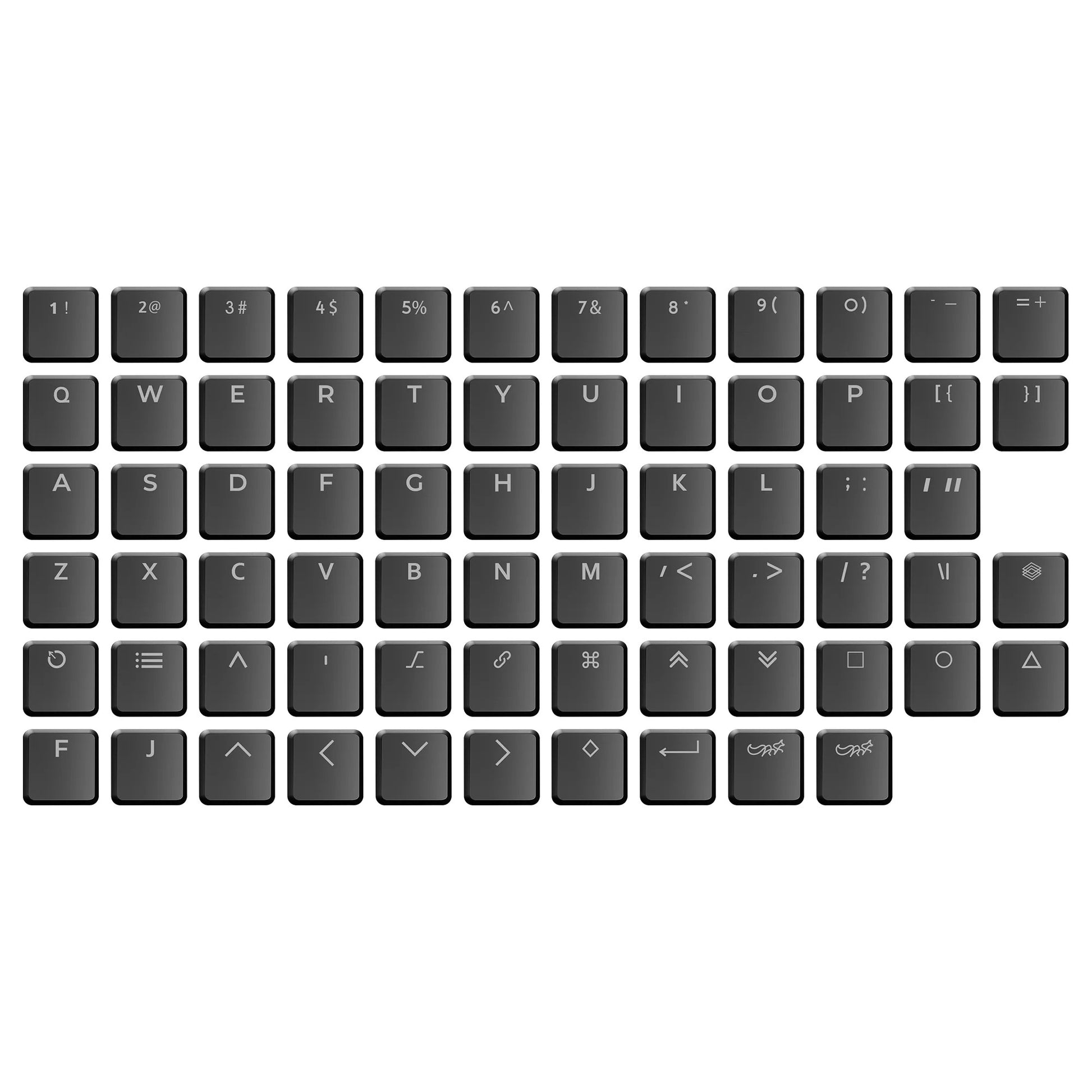 CFX WoB Translucent Font Keycap Set