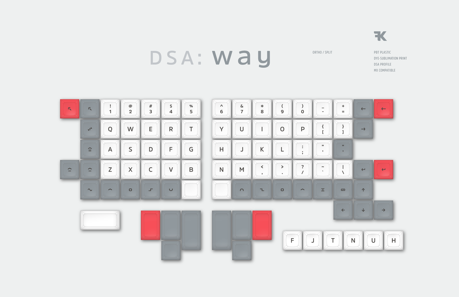 DSA Way Keycaps