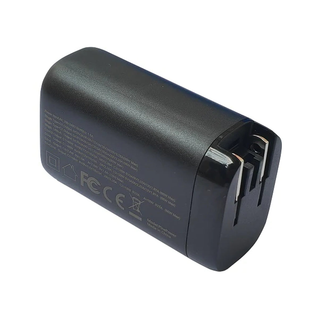 PinePower 65W GaN 2C1A Charger with International Plugs KEEBD