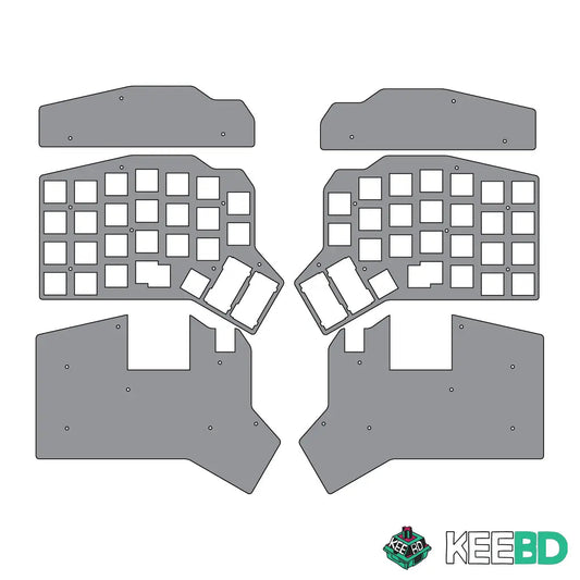 ErgoDash Mini Acrylic Case Kit KEEBD