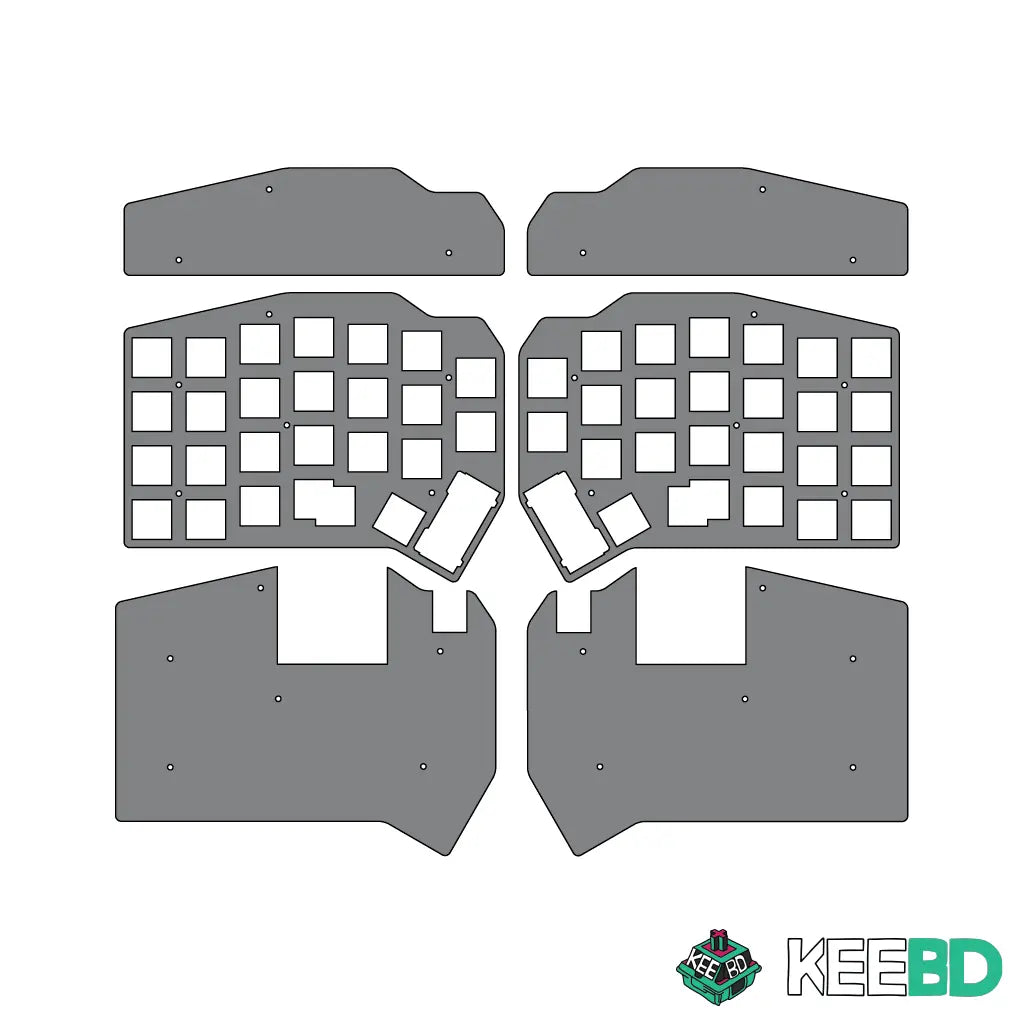 ErgoDash Mini Acrylic Case Kit KEEBD