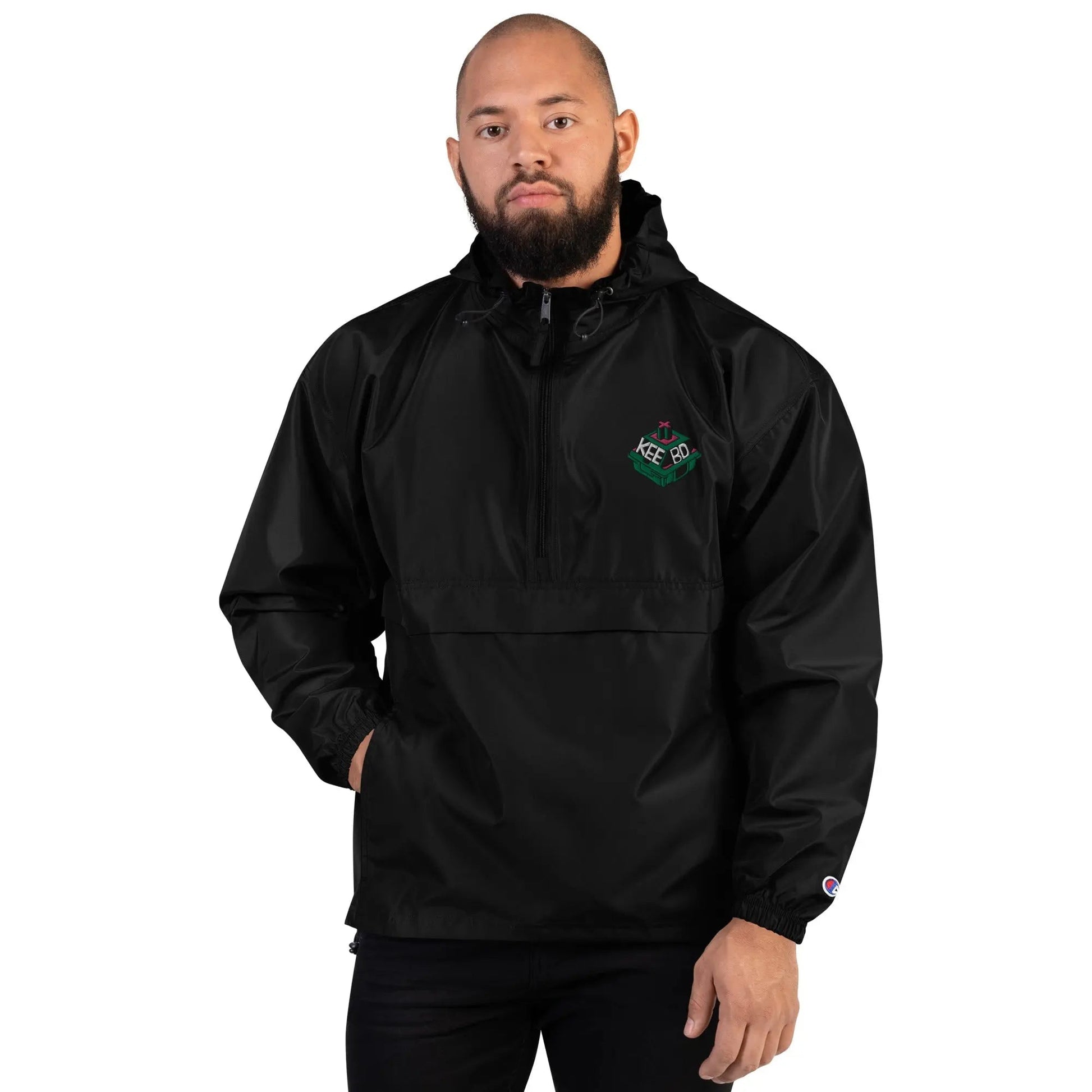 Embroidered Champion Packable Jacket KEEBD