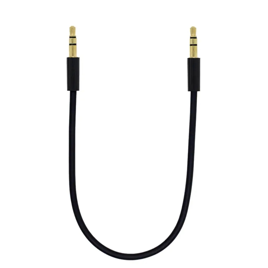 20cm Dual Straight 3.5mm to 3.5mm Male TRS Cable KEEBD