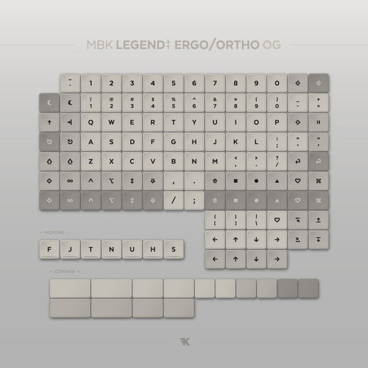 MBK Legend ‡ Ergo/Ortho OG Gray KEEBD