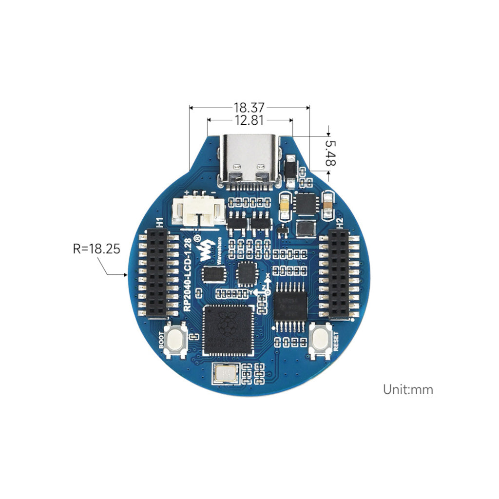 RP2040 1.28 LCD Controller Type C