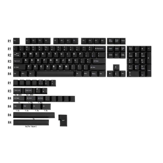 WoB White on Black ABS Doubleshot MX